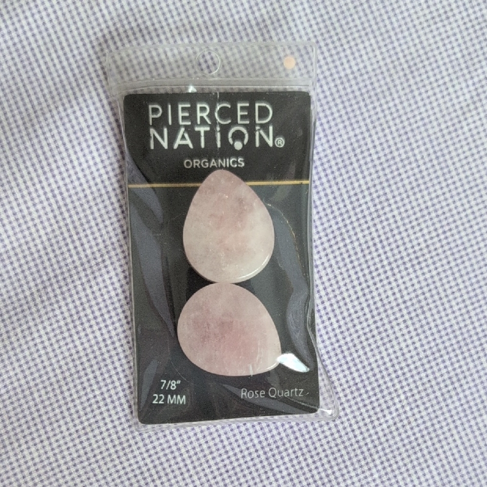🪻Rose Quartz Gages 7/8 Inches 🪻4 For $20🪻